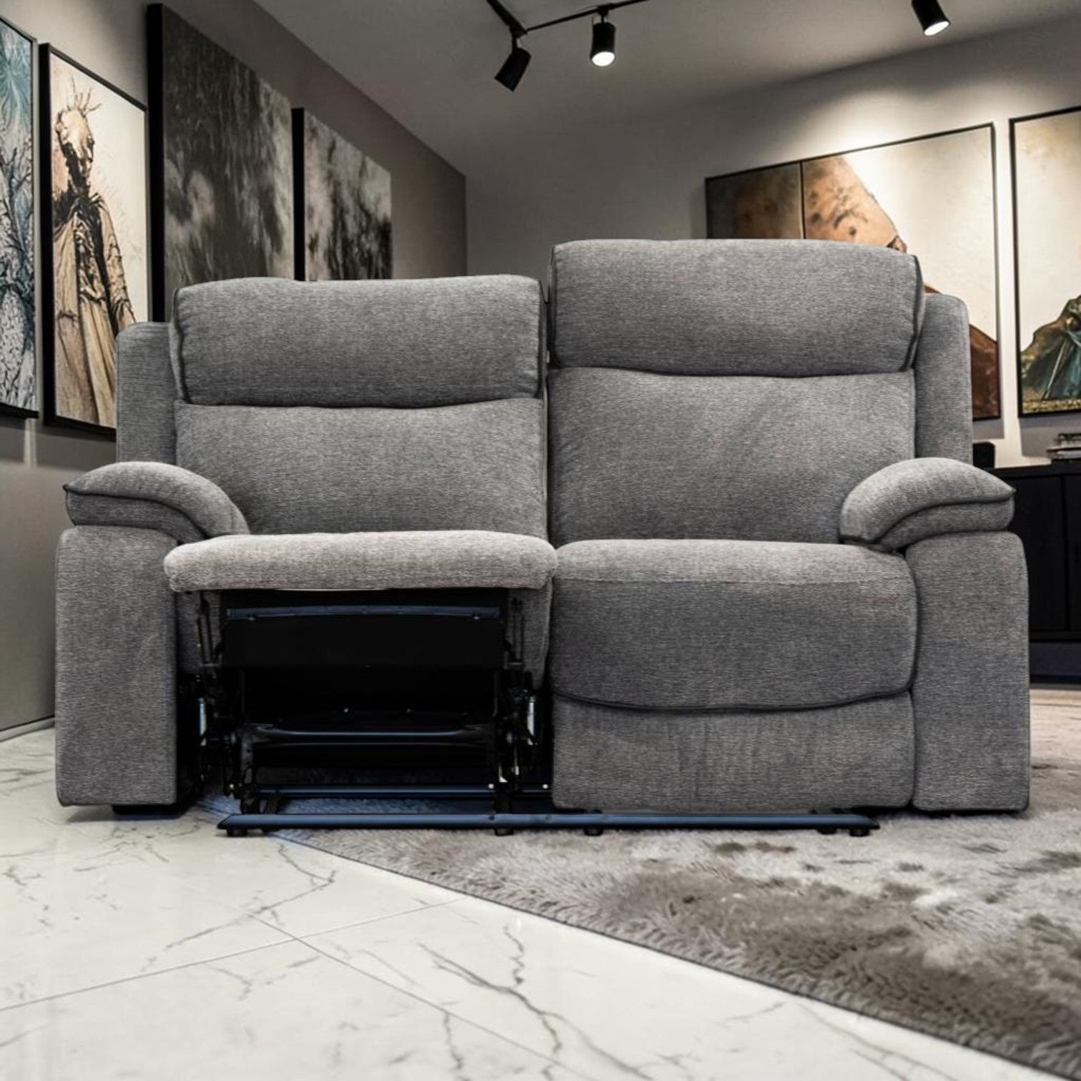 New ARCHIE Collection - 2 Seater Electric Recliner Sofa in Dante Fabric Colour | Citylife Furniture, Brisbane