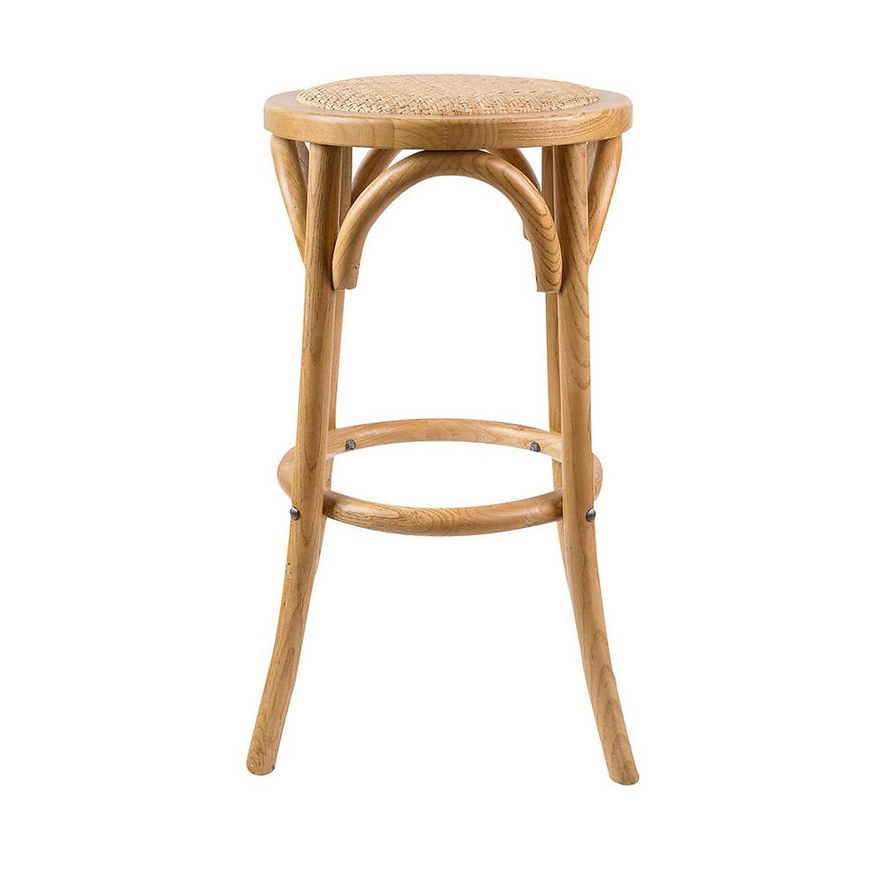 Thumbnail: Brand New Cafe Bar Stools – Set of 2 (Black/White/Oak) | Citylife Furniture, Brisbane