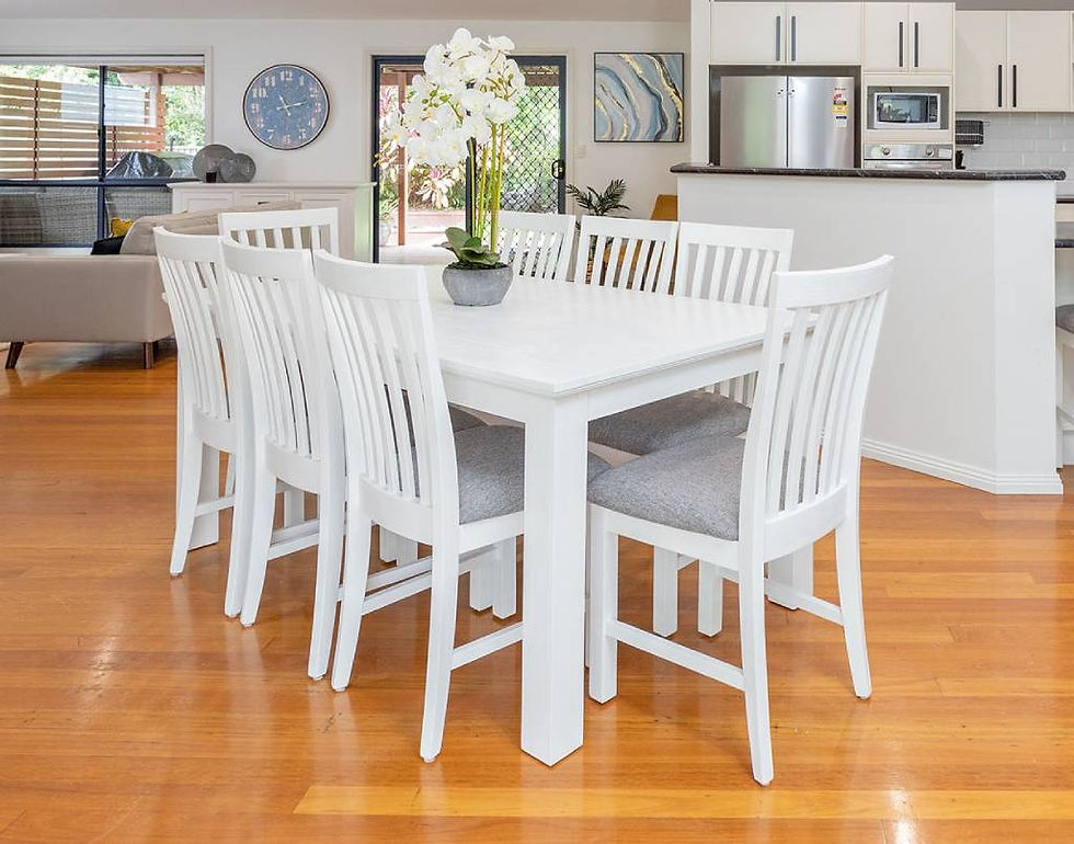Brand New COASTAL Brushed vivid white Solid Wooden Collection | Citylife Furniture, Brisbane