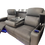Thumbnail: Brand New Academy Modern Media Recliner Sofa in Rhino Fabric Black/Grey | Citylife Furniture, Brisbane