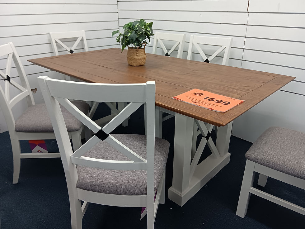 Thumbnail: New Sahara Solid Pine Wooden Dining Collection | Citylife Furniture, Brisbane