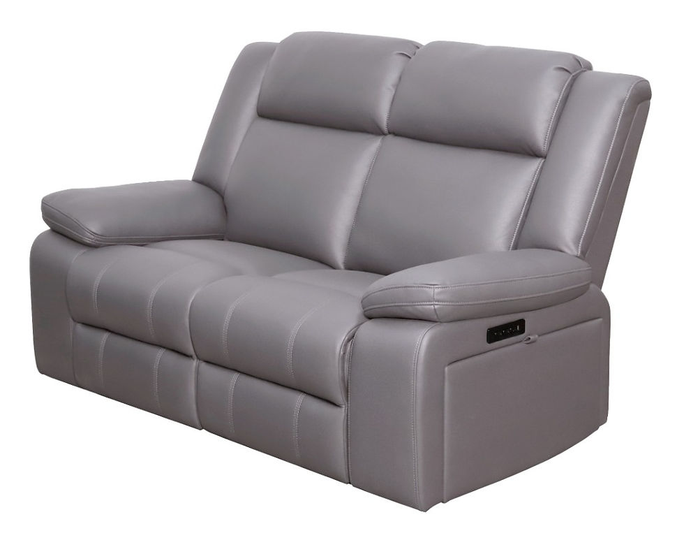 Thumbnail: New COOPER - Dual Motor Electric Recliner Fabric 2 Seater Sofa in Light Grey | Citylife Furniture, Brisbane
