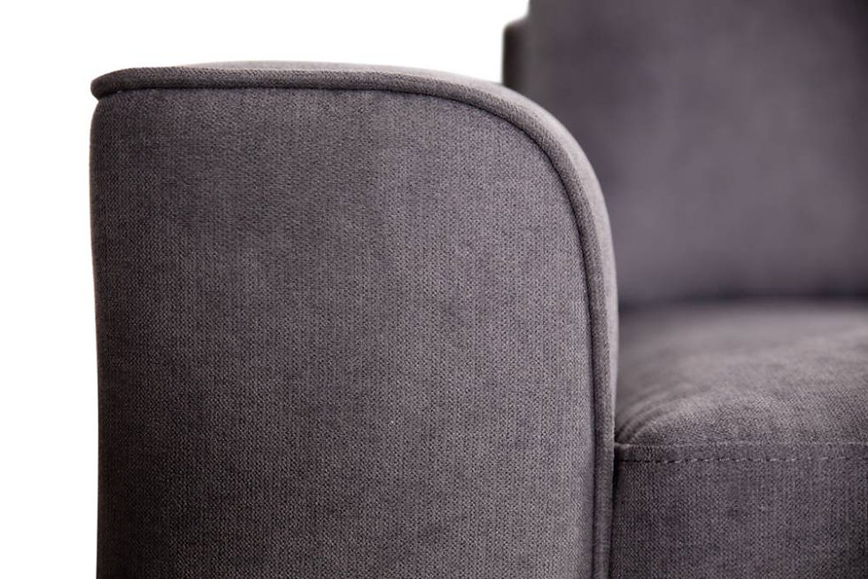 Thumbnail: Brand New Diamond Fabric Corner Sofa, 3 Seater with RHF Chaise in Dark Grey Colour | Citylife Furniture, Brisbane