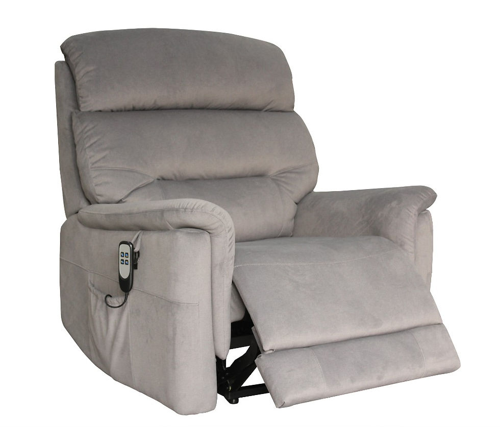 Thumbnail: Brand New TEXAS XL Dual Motor Lift Chair in Dark Grey Fabric Color | Citylife Furniture, Brisbane
