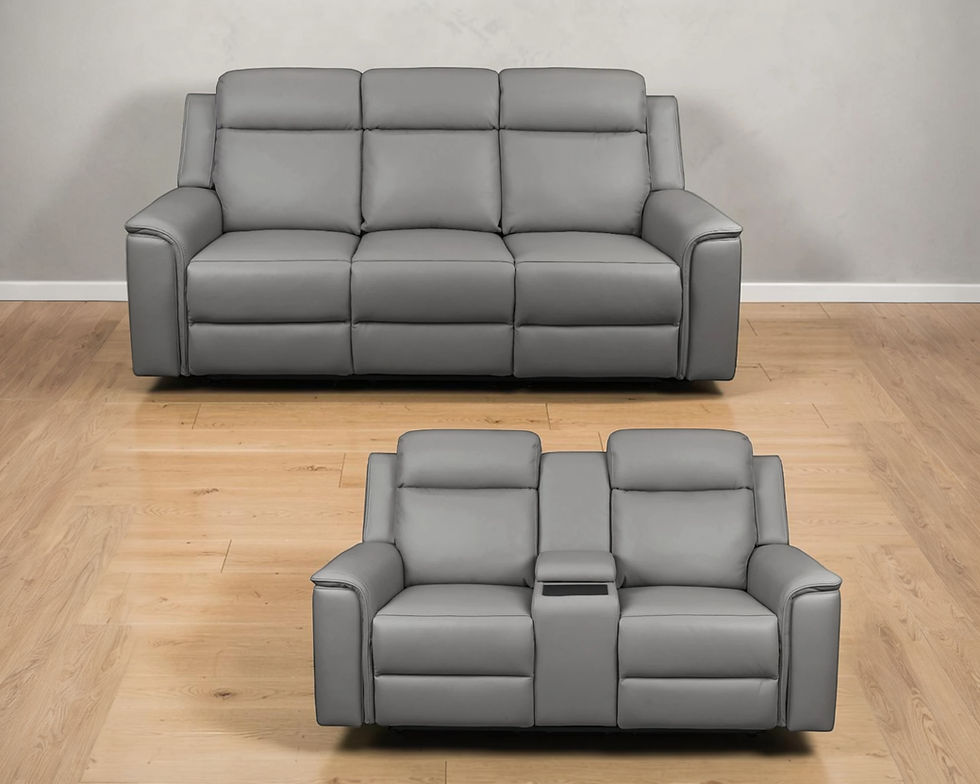 Brand New NEWTON Collection - Dual Motor Electric Recliner in Graphite Leather | Citylife Furniture, Brisbane