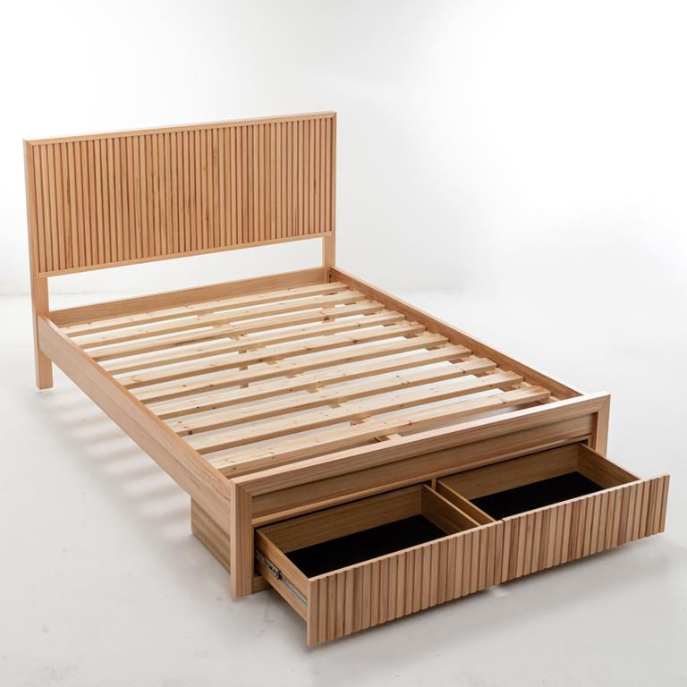 New RIOS Collection - Solid Wooden Drawer Storage 4 Piece Tallboy Bedroom Package in Queen & King sizes | Citylife Furniture