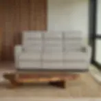 Brand New ECHO Manual Recliner 3 Seater Fabric Sofa in Grey, Charcoal & Blue Colours | Citylife Furniture, Brisbane