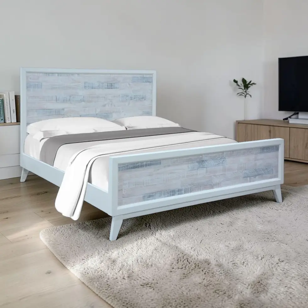 Brand New Bahamas Coastal Inspired Wooden Bed Frame - King | Citylife Furniture, Brisbane