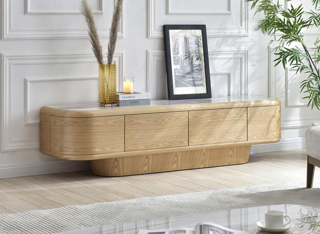 Brand New Revelle Modern TV Entertainment Unit - Ash | Citylife Furniture, Brisbane