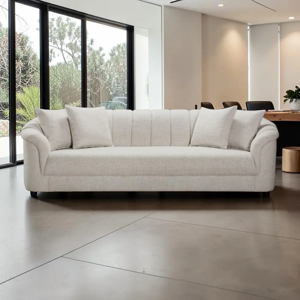 Thumbnail: Brand New EASTWOOD Fabric 4 Seater Sofa in Beige colour | Citylife Furniture, Brisbane