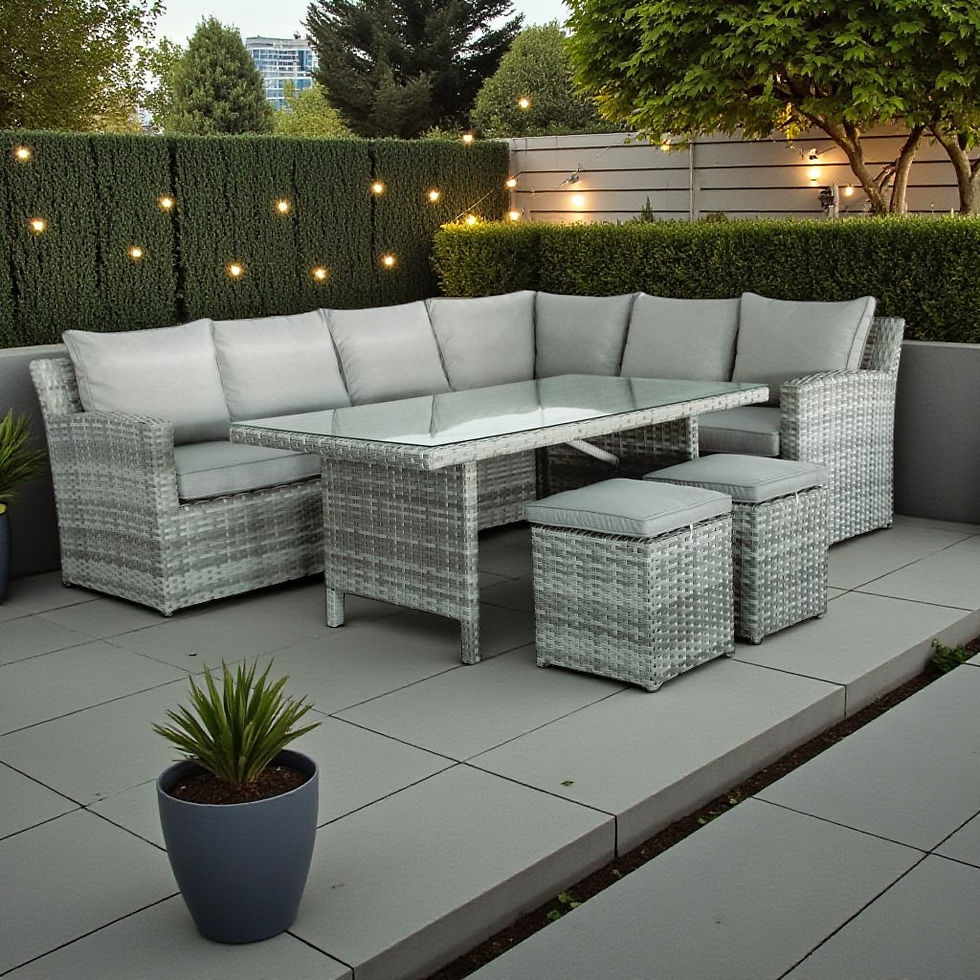 Thumbnail: New Summerset Outdoor Corner Modular Setting with Mid Height Table | Citylife Furniture, Brisbane