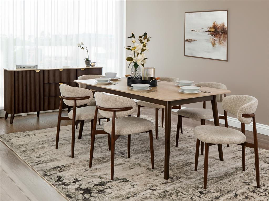 New COTSWOLD Collection - 7 Piece Wooden Dining Table & Chair Set | Citylife Furniture, Brisbane
