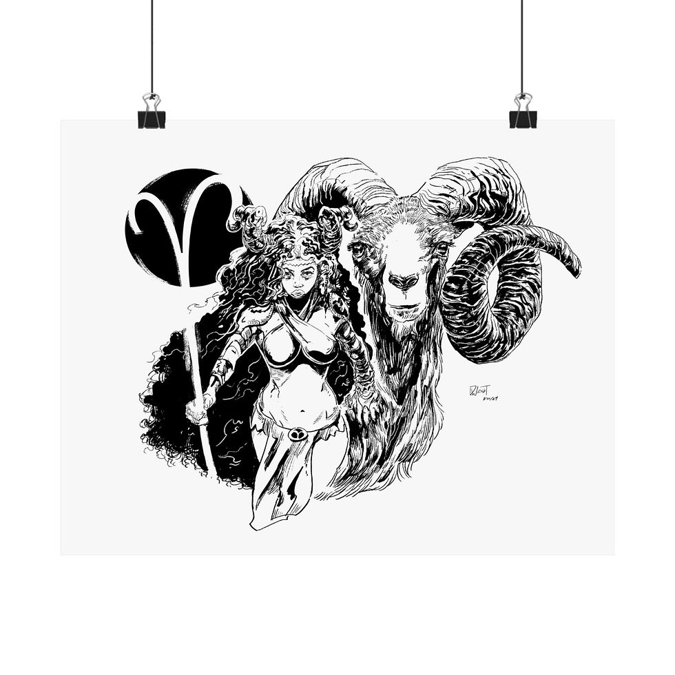 Thumbnail: Zodiac Ink: The Aries Print