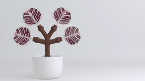 Plantas artificiales impresas en 3D que sirven para recargar teléfonos móviles