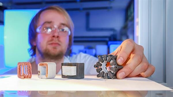 Diferentes tipos de motores eléctricos fabricados con impresión 3D