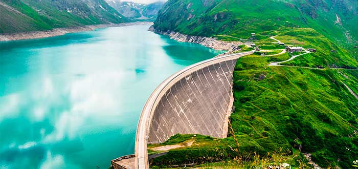 energía hidráulica represa