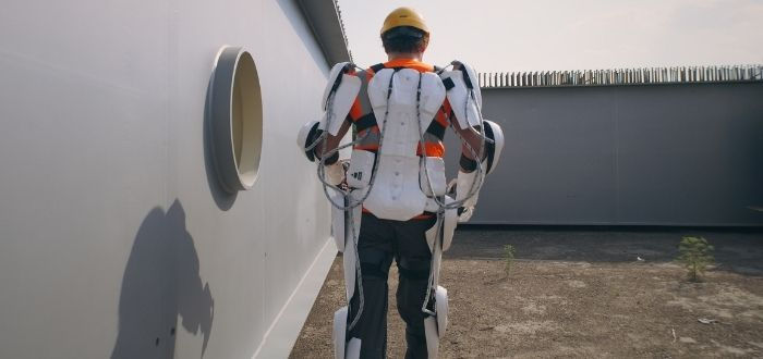 Aplicación de exotraje en el sector de construcción