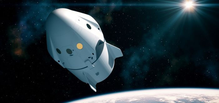 Nave en viaje al espacio exterior