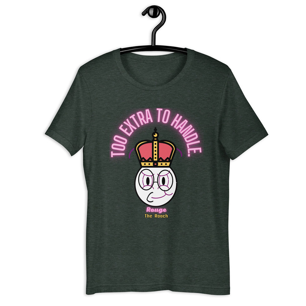Thumbnail: "Too extra..." Short-Sleeve Unisex T-Shirt (Dark)  