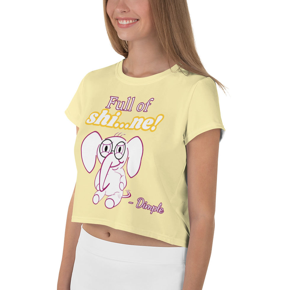 Thumbnail: "Full of..." Crop Tee (Yellow)