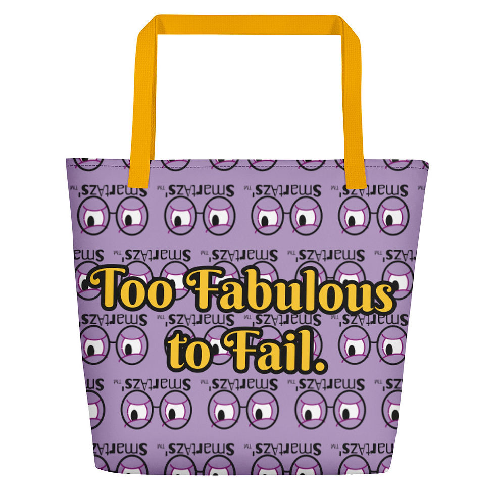Thumbnail: "Fabulous" Beach Bag (Purple)