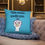 Thumbnail: Throw Pillow- Peco (Blue)