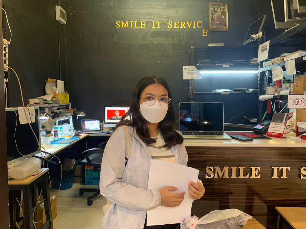 รับซ่อม Macbook นครพนม ลูกค้านำเครื่อง Macbook Pro A1708 มาเปลี่ยนจอใน