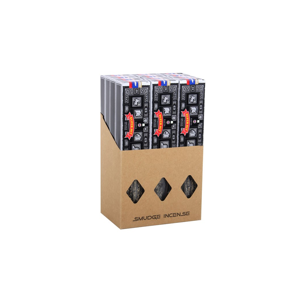 12 Packs of Satya Super Hit Smudge Incense 25g