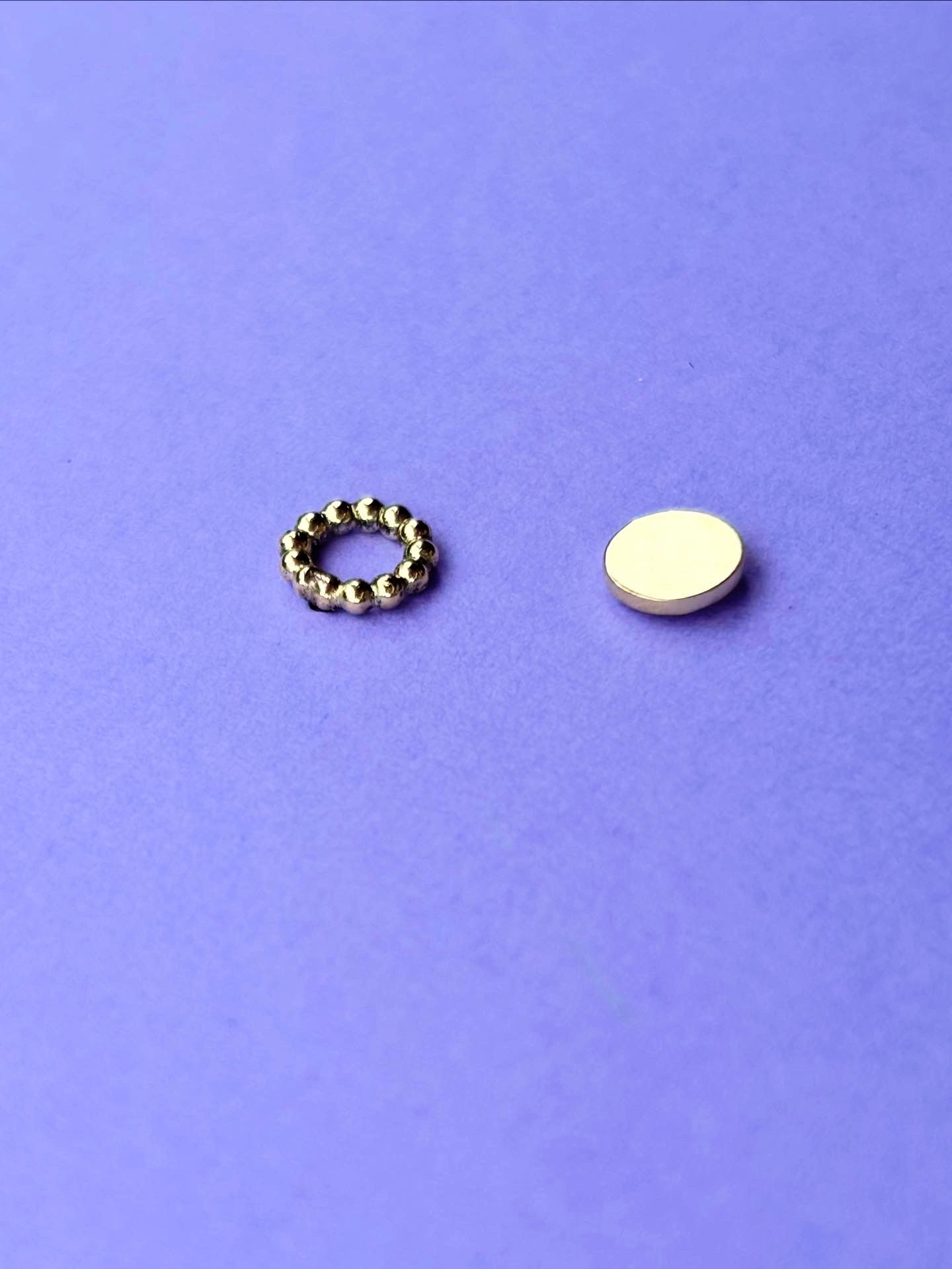 Oorbel | open gouden cirkel 