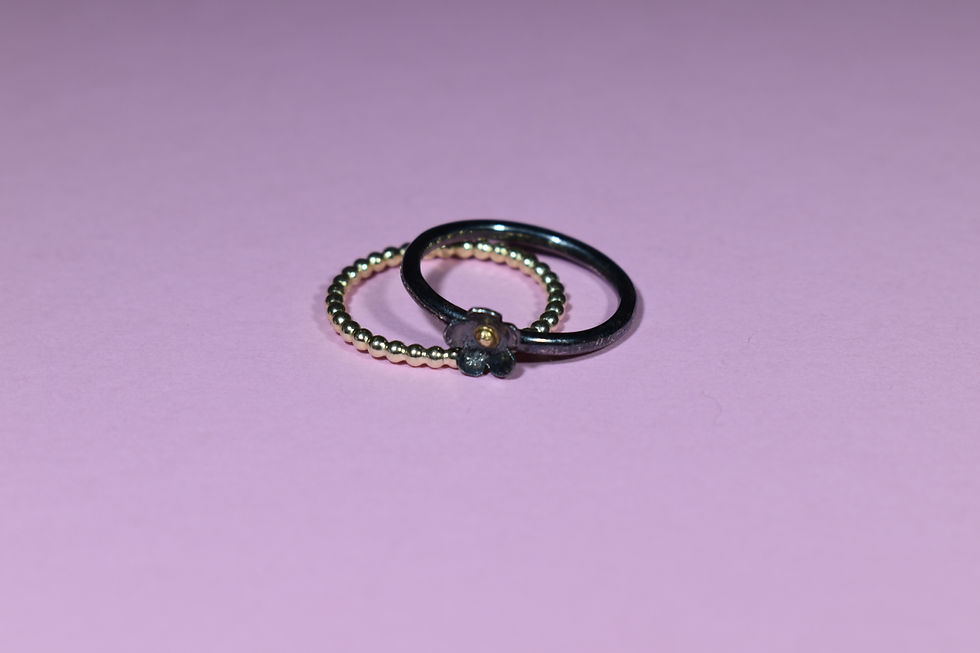 Thumbnail: Ring | Geel goud pareldraad 1.5mm