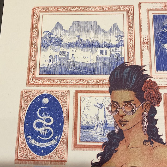 Thumbnail: Dark Dress. A3 Risograph