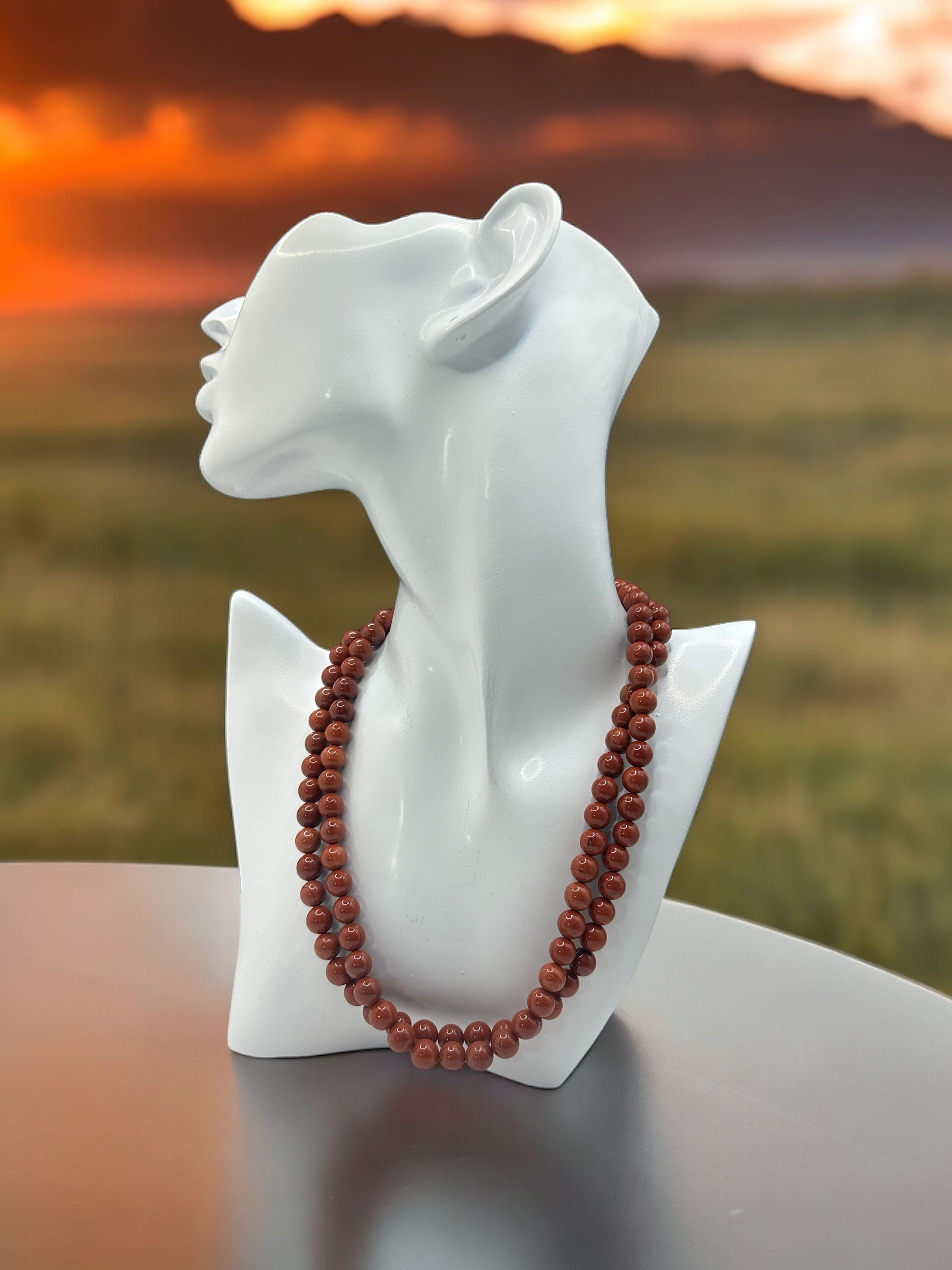 Red Jasper Mala 