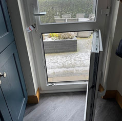 White PVC Stable door with Tilt & Turn