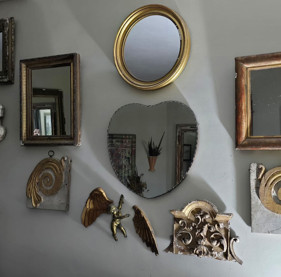 Mirrors and Gilded Picture Frames