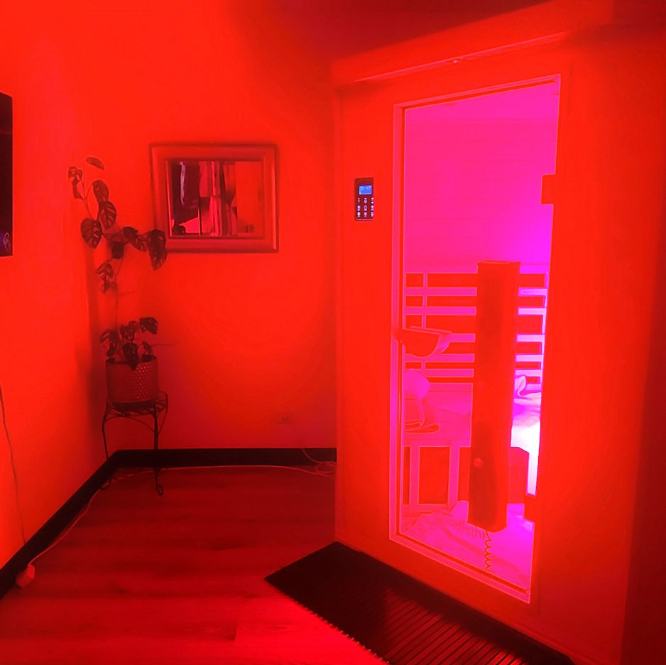 Infrared Sauna with Red Light