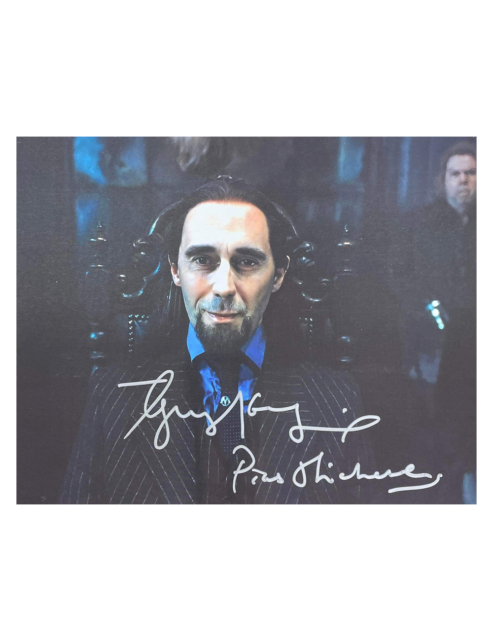 10x8 Harry Potter Signed by Guy Henry in Silver with Character