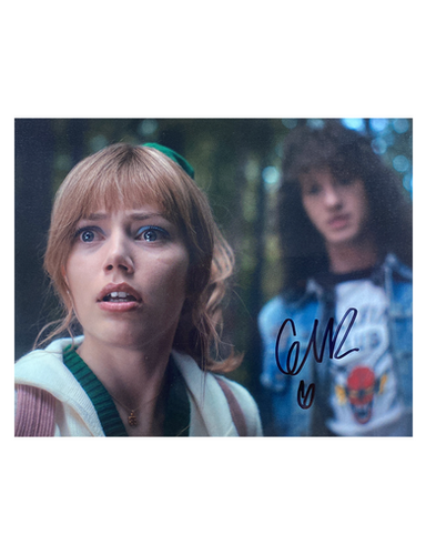 10x8 Stranger Things Print Signed by Grace Van Dien | Action Force