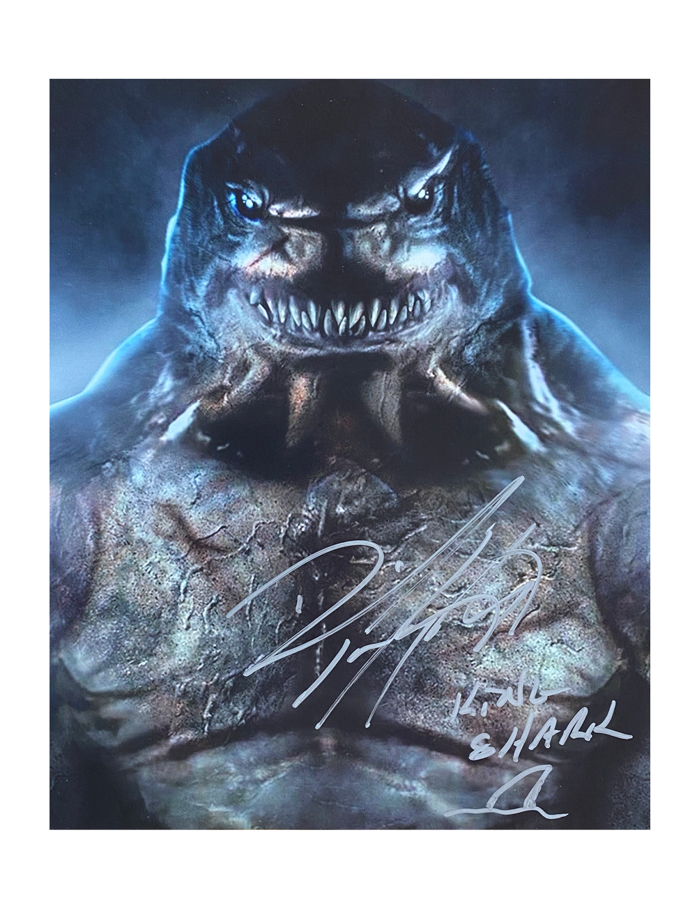 8x10 Suicide Squad Print Signed by David Hayter in Silver