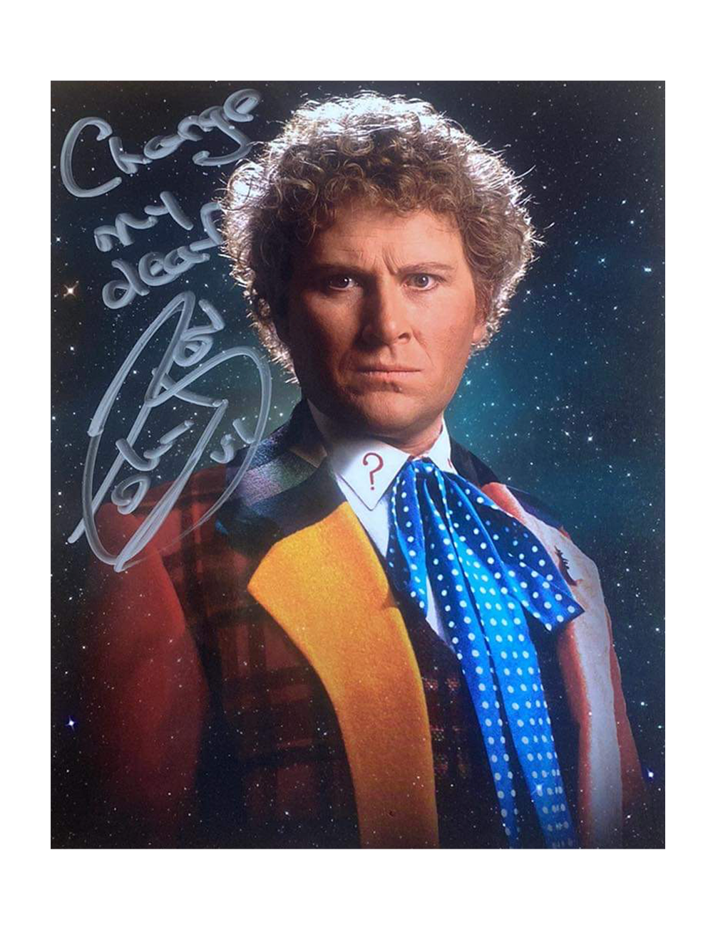 8x10" Doctor Who 6th Doctor Print Signed by Colin Baker