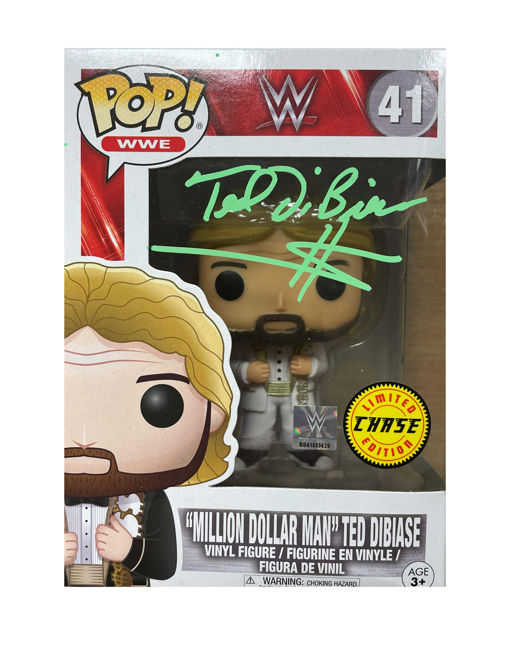 Million Dollar Man Chase Funko #41 Signed byTed Dibiase