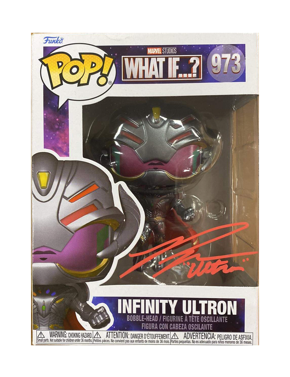 Marvel What If Infinity Ultron Funko #973 Signed by Ross Marquand