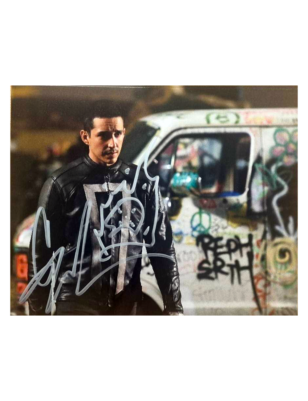 10x8" Marvel Agents Of Shield Ghost Rider Print Signed by Gabriel Luna