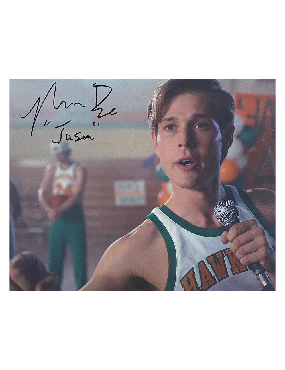 10x8 Stranger Things Print Signed by Mason Dye with Character in Black