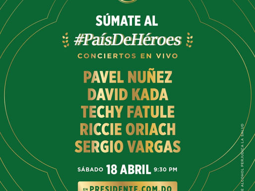 Cerveza Presidente celebra, este sábado 18,  segundo concierto benéfico #PaísDeHéroes
