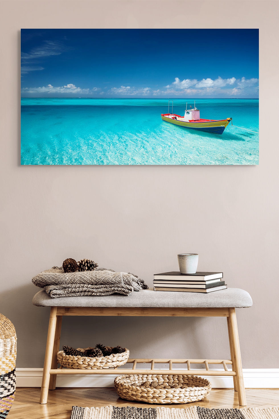Thumbnail: The Bahamas and its Beautiful Turquoise Sea and a Fishing Boat.