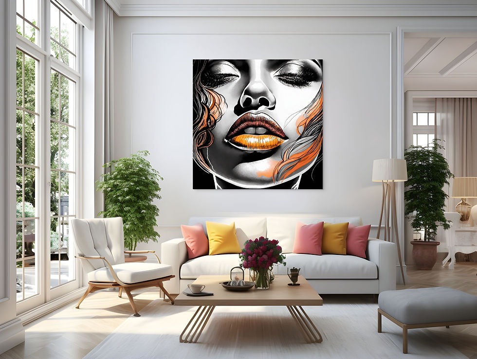 Thumbnail: A Close up of a womans beautiful full lips and face in color.