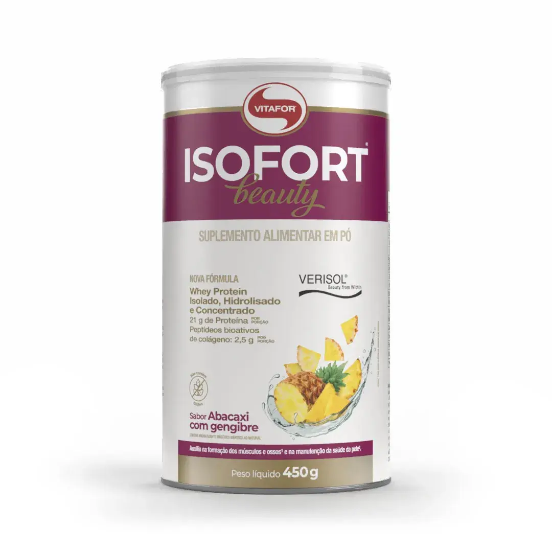 Isofort Beauty Abacaxi com Gengibre 450g | Vitafor
