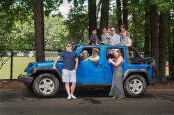 Jeep full of family