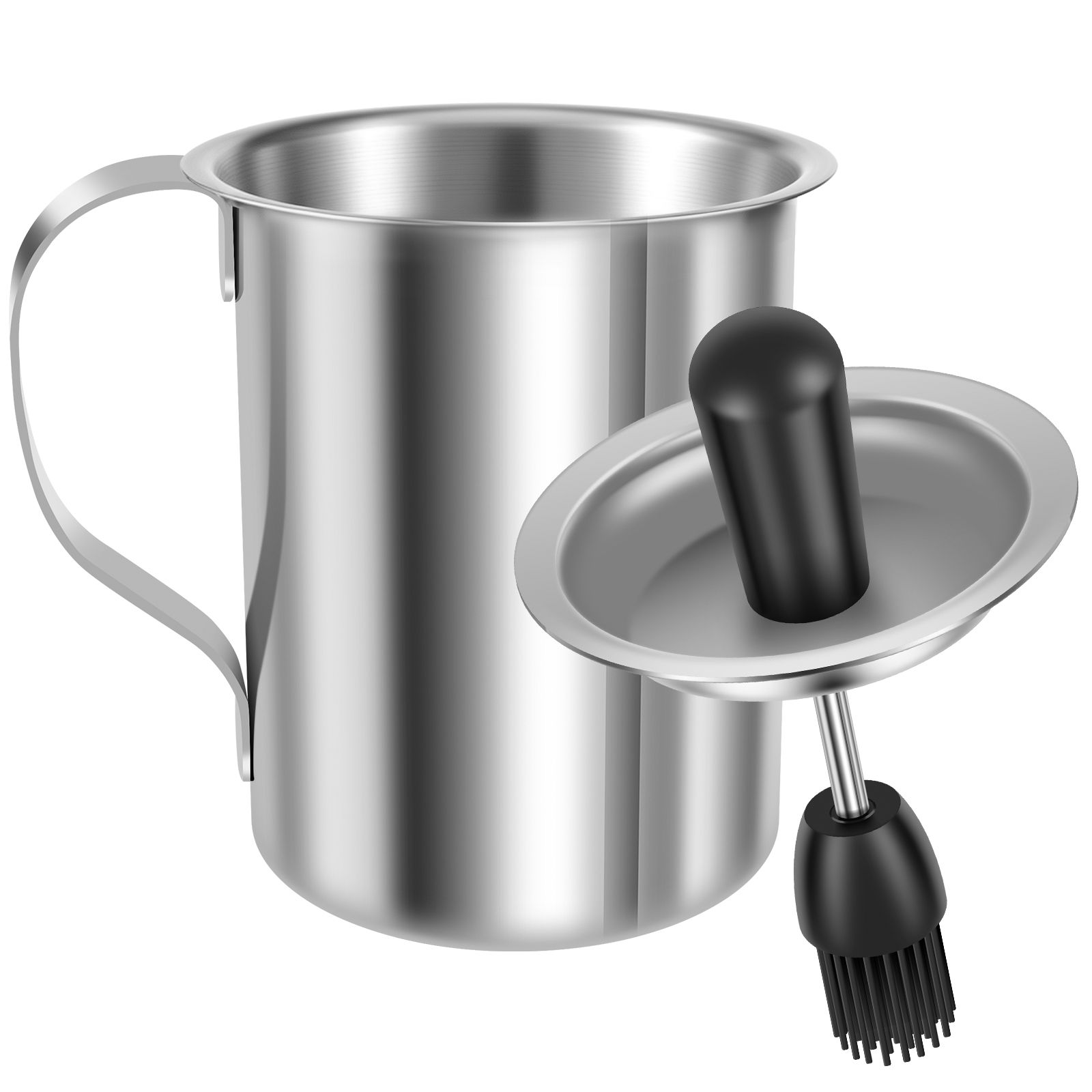 Stainless Steel Basting Pot with Brush 500ml