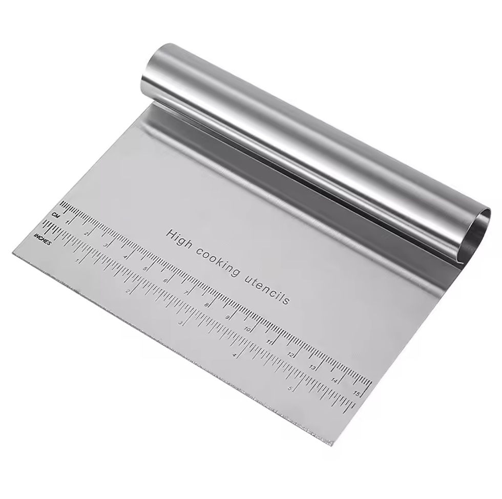 Thumbnail: Stainless Steel Dough Chopper and Bench Scraper